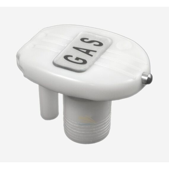 Bocal de Abastecimento Nylon Oval p/ Deck c/ Respiro 1-1/2 pol - Branco - Gasolina