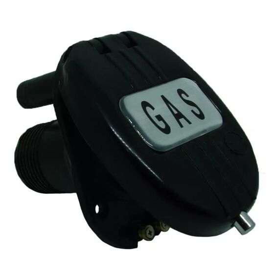 Bocal de Abastecimento Nylon Oval p/ Deck c/ Respiro 1-1/2 pol - Preto - Gasolina