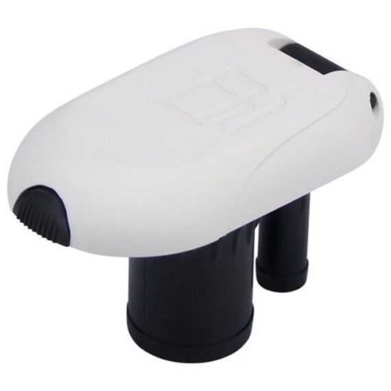 Bocal de Abastecimento Plástico Oval p/ Deck 1-1/2 pol - Branco - Gasolina