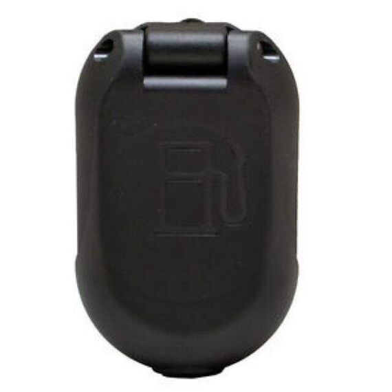 Bocal de Abastecimento Plástico Oval p/ Deck 1-1/2 pol - Preto - Gasolina