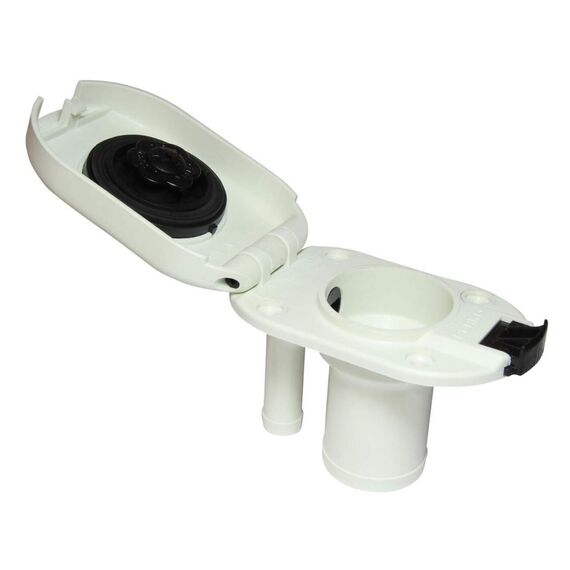 Bocal Plástico Oval de Abastecimento 1-1/2 pol - Perko - Branco - Água