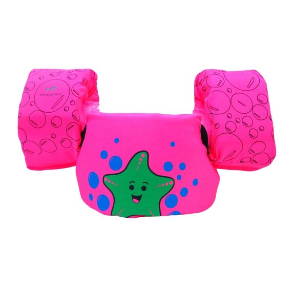 Colete Salva-Vidas Infantil Kids - Tamanho P - Mar & Cia - Rosa - Estrela