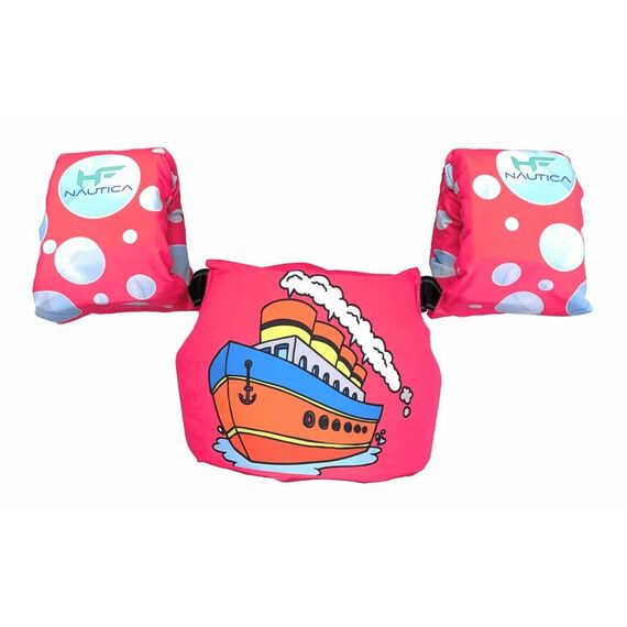 Colete Salva-Vidas Infantil Kids - Tamanho P - Mar & Cia - Rosa - Navio