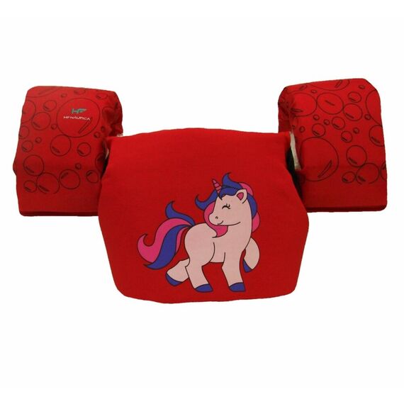 Colete Salva-Vidas Infantil Kids - Tamanho P - Mar & Cia - Vermelho - Unicórnio