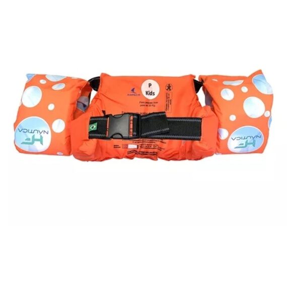 Colete Salva-Vidas Infantil Kids - Tamanho PP - Mar & Cia - Laranja - Estrela