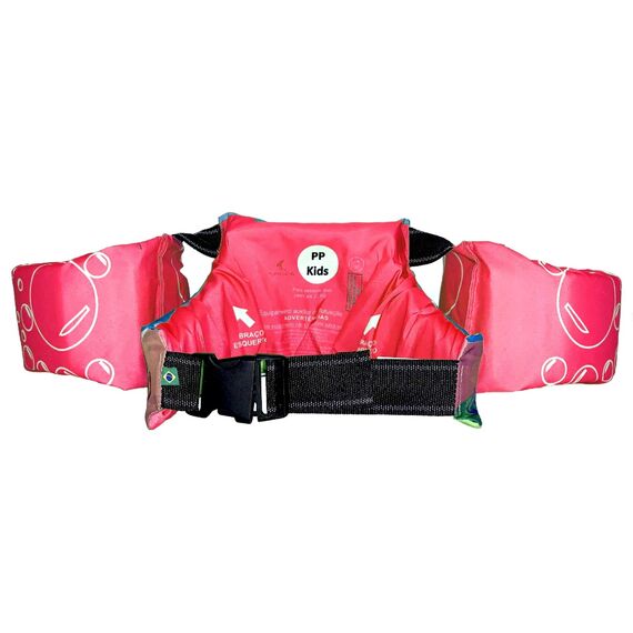Colete Salva-Vidas Infantil Kids - Tamanho PP - Mar & Cia - Rosa - Fundo do Mar
