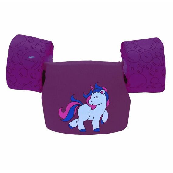 Colete Salva-Vidas Infantil Kids - Tamanho PP - Mar & Cia - Roxo - Unicórnio