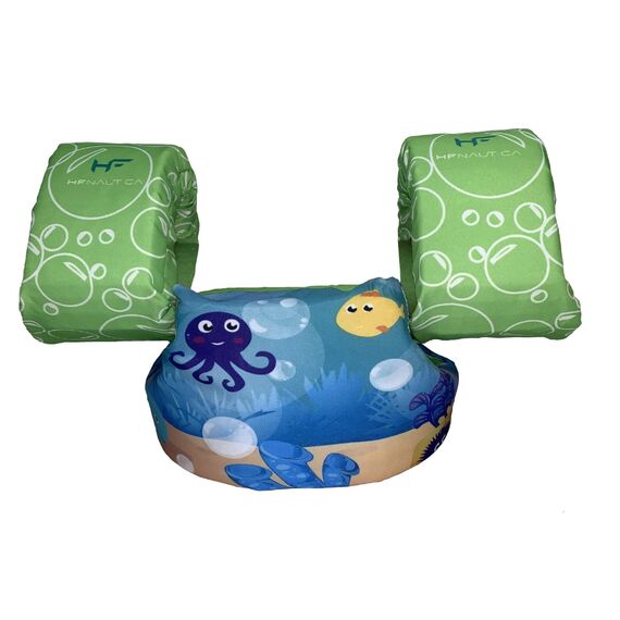 Colete Salva-Vidas Infantil Kids - Tamanho PP - Mar & Cia - Verde - Fundo do Mar