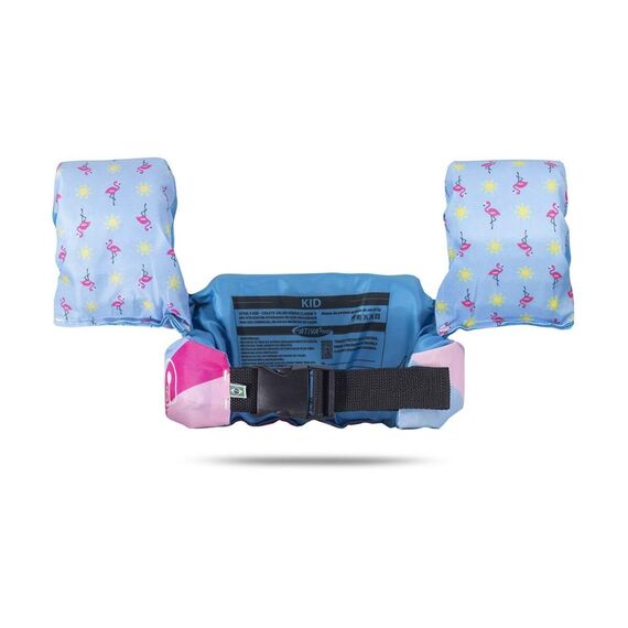 Colete Salva-Vidas Infantil Kids - Tamanho Único - Ativa - Flamingo - Homologado