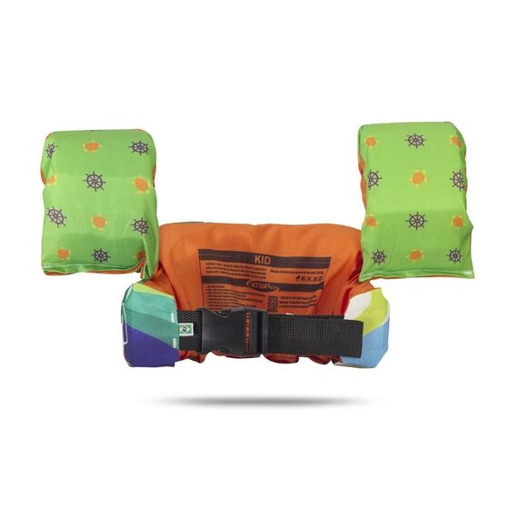 Colete Salva-Vidas Infantil Kids - Tamanho Único - Ativa - Tartaruga - Homologado