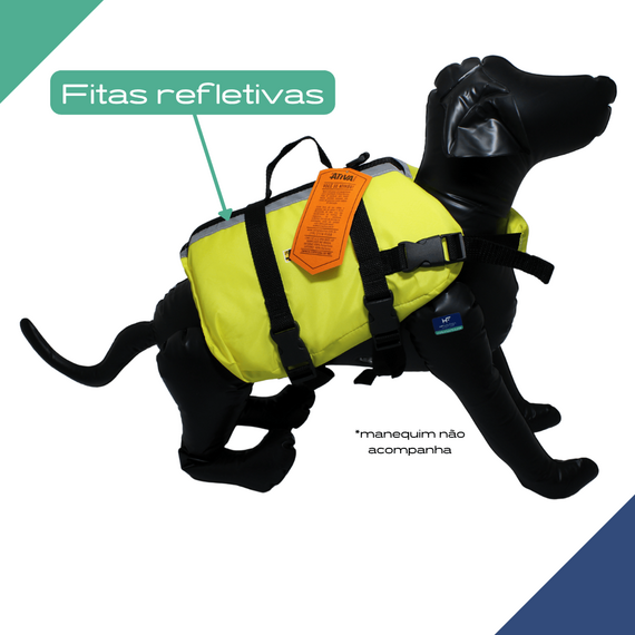 Colete Salva-Vidas Pet Vest - Tamanho GG - Ativa