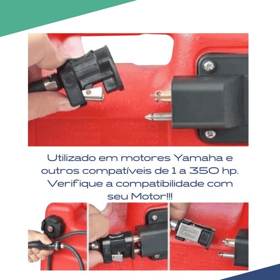 Conector de Combustível p/ Motor de Popa Padrão Yamaha - 778006A