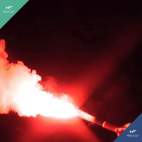 Facho Manual Luz Vermelha - Navegação em Águas Costeiras - Mar Aberto - EUROSUL