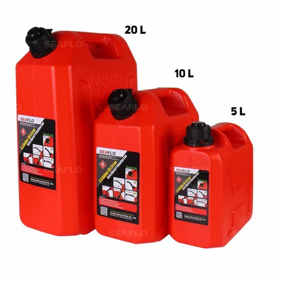 Galão de Combustível Reservatório p/ Transporte - Seaflo - 20 litros - Gasolina