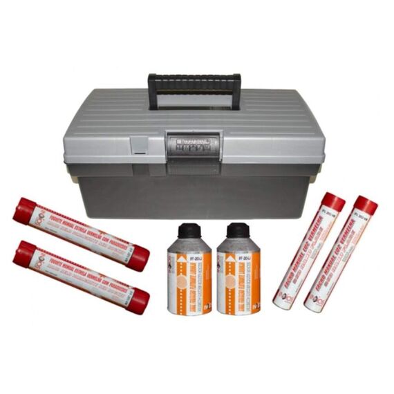 Kit Sinalizador Pirotécnico c/ Maleta - Navegação em Águas Costeiras - Mar Aberto - 2 un. de cada