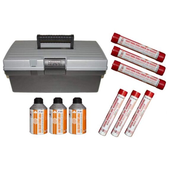 Kit Sinalizador Pirotécnico c/ Maleta - Navegação em Águas Costeiras - Mar Aberto - 3 un. de cada