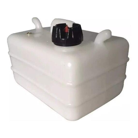 Tanque de Combustível p/ Embarcações s/ Pescador - Branco - 12 litros
