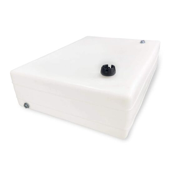 Tanque de Combustível p/ Embarcações s/ Pescador - Branco - 174 litros - Saída p/ Gravidade