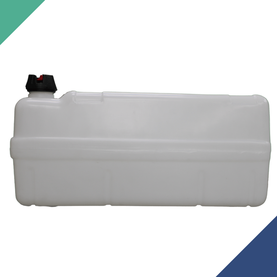 Tanque de Combustível p/ Embarcações s/ Pescador - Branco - 50 litros