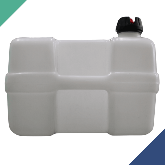 Tanque de Combustível p/ Embarcações s/ Pescador - Branco - 50 litros