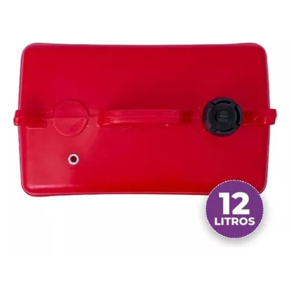 Tanque de Combustível p/ Embarcações s/ Pescador - Vermelho - 12 litros