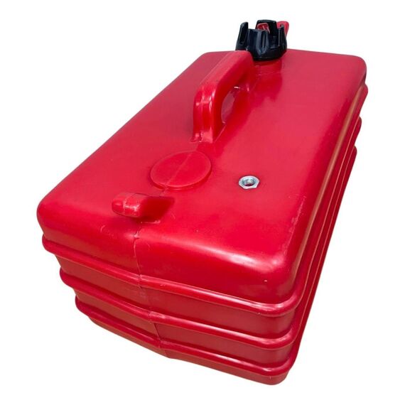 Tanque de Combustível p/ Embarcações s/ Pescador - Vermelho - 12 litros