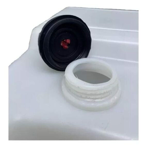 Tanque de Combustível p/ Embarcações s/ Pescador - Vertical Branco - 12 litros