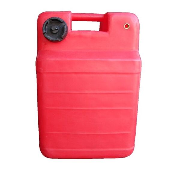 Tanque de Combustível p/ Embarcações s/ Pescador - Vertical Vermelho - 30 litros