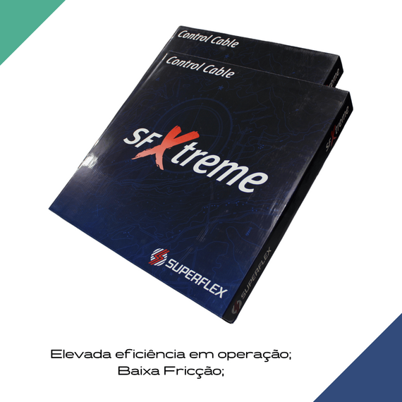 Cabo de Comando p/ Manete de Aceleração e Marcha - 13 pés Superflex Xtreme - Yamaha/Suzuki