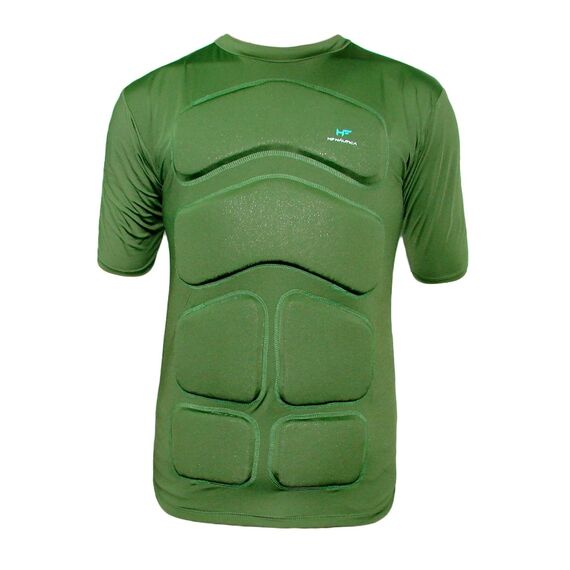 Camisa Flutuadora UV50+ Mar & Cia - Manga Curta - Até 120kg - Verde Militar