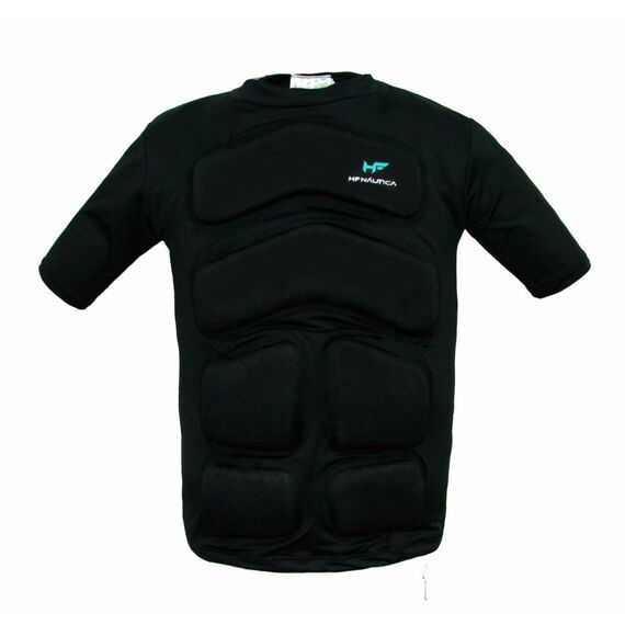 Camisa Flutuadora UV50+ Mar & Cia - Manga Curta - Até 75kg - Preta