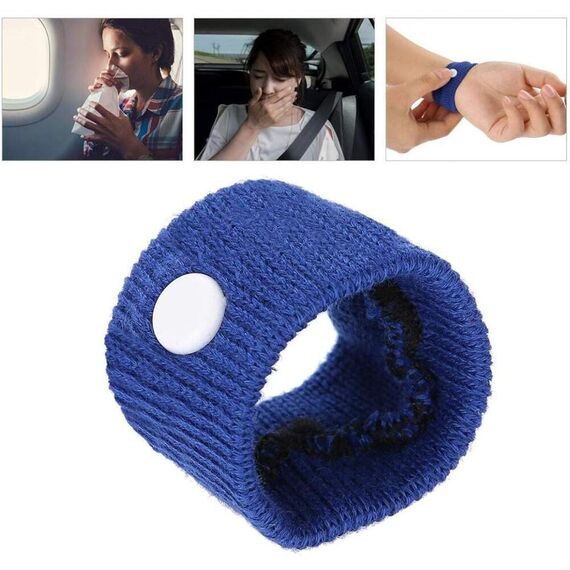 Pulseira Anti Enjoo Ou Náuseas - 1 Par - Azul