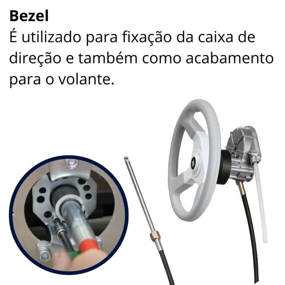 Bezel 90 Caixa De Direção Para Barcos SAFE-T Teleflex