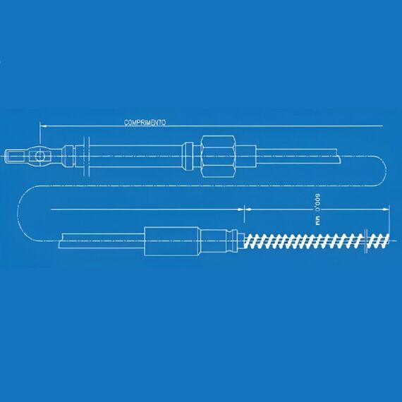 Cabo p/ Caixa de Direção Superflex - 17 pés - Engate Rápido