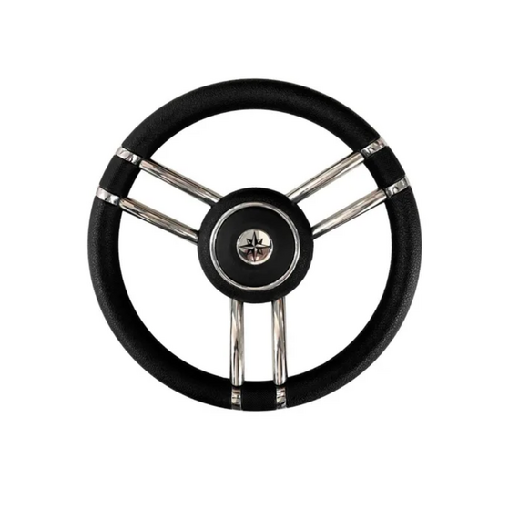 Volante Náutico em Poliuretano Savoretti T27B/35 - 35cm - Preto