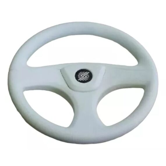 Volante Náutico Emborrachado Superflex 325mm - Branco