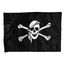 Bandeira de Pirata Dupla Face p/ Embarcações 40x24cm