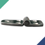 Dobradiça p/ Tampas e Portas Assimétrica Reta em Aço Inox Fundido - 5F - 63x38mm