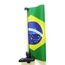 Mastro Porta Bandeira c/ Bandeira do Brasil Dupla Face p/ Embarcações 20x32cm