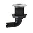 Saída de Costado / Saída D´Água - Plástica 90° - Tam: 3/4 pol. - Preta c/ Capa em Inox