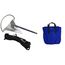Kit Âncora Galvanizada a Fogo Rocna 1,4kg + Mosquetão Inox + Cabo 8mm 10m + Boia Isopor + Bolsa G Azul
