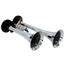 Buzina Corneta Metal Dupla c/ Compressor a Ar - Cromada - 12V