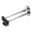 Buzina Corneta Metal Dupla c/ Compressor a Ar - Cromada - 12V