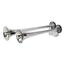 Buzina Corneta Metal Dupla c/ Compressor a Ar - Cromada - 12V