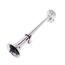 Buzina Corneta Metal Simples c/ Compressor a Ar - Cromada - 12V