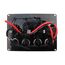 Painel Elétrico Marinizado c/ 4 Botões c/ Fusível e LED Individual - Preto - Horizontal - em Acrílico