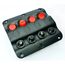 Painel Elétrico Marinizado c/ 4 Teclas Iluminadas c/ Circuit Breaker Individual - em ABS