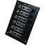 Painel Elétrico Marinizado c/ 6 Botões c/ Fusível Individual - em Bakelite