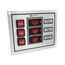 Painel Elétrico Marinizado p/ 3 Botões Iluminados c/ Fusível Individual - em Alumínio