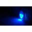 Luz de Cortesia em LED Azul c/ Acabamento em ABS Branco